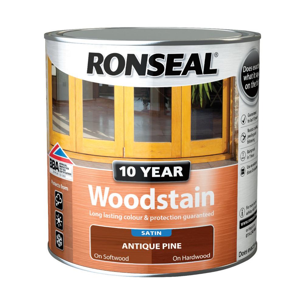 Ronseal 10 Year Woodstain Antique Pine Satin 750ml