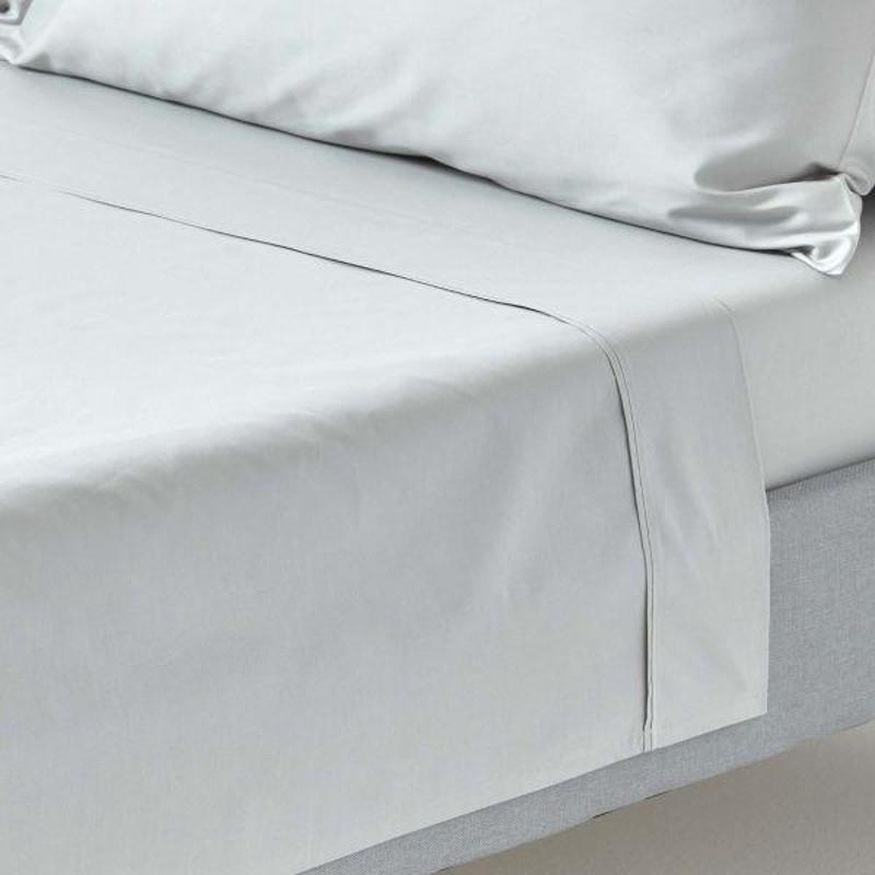 Egyptian Flat Sheet Super King - Silver