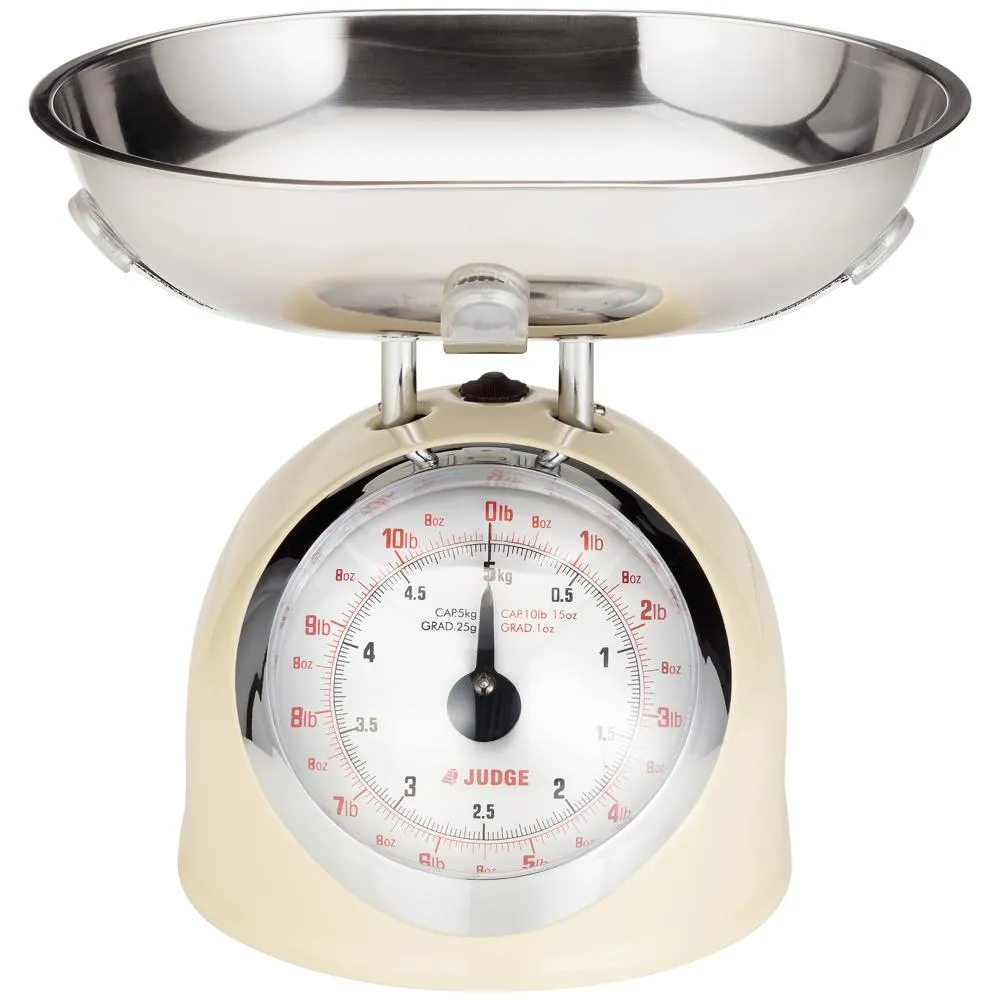 Judge Kitchen, 5.0kg Traditional Scale, Cream