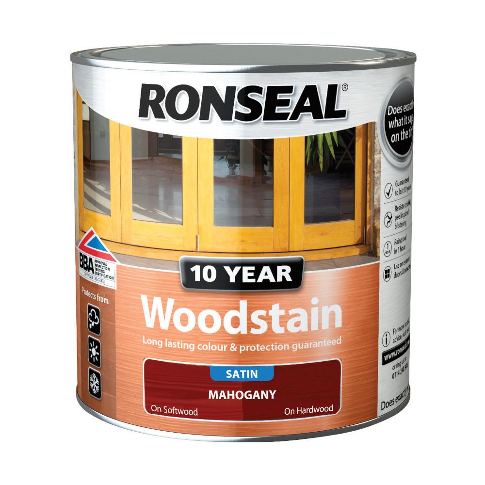 Ronseal 10 Year Woodstain Mahogany Satin 2.5L