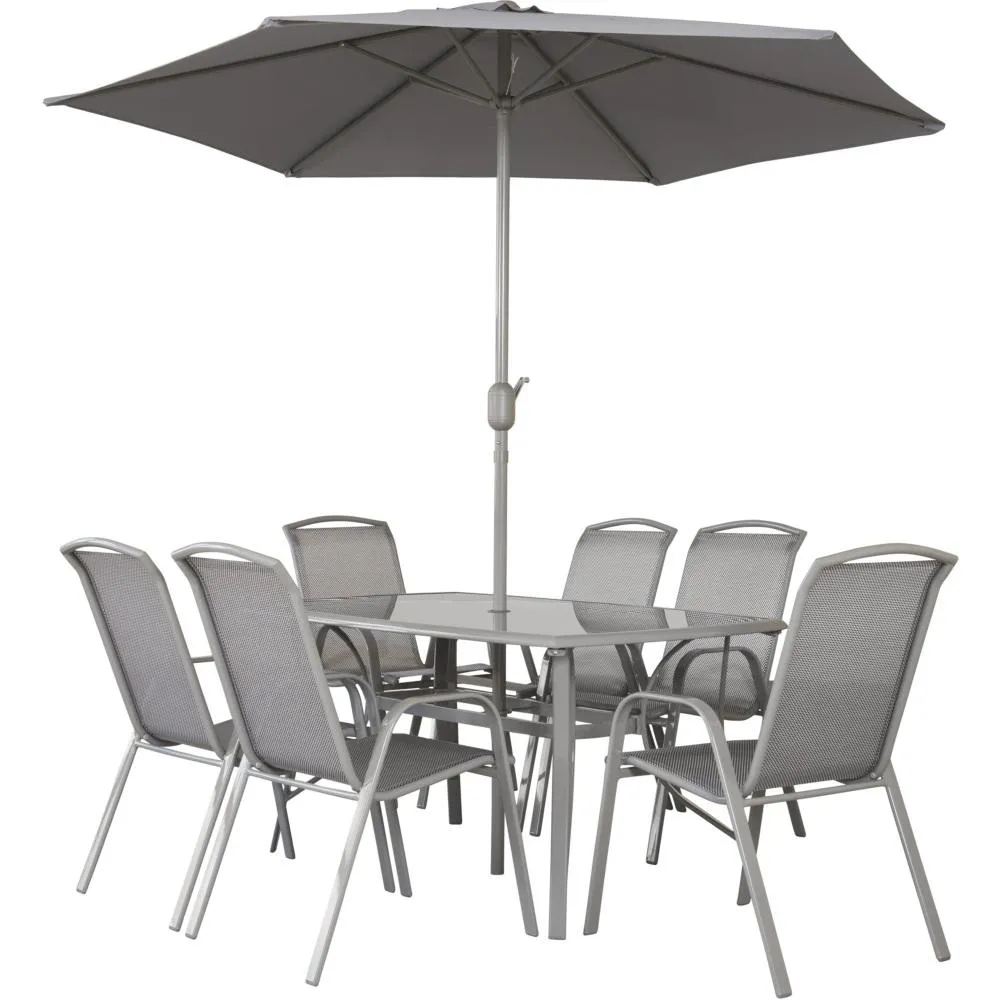 Napoli 6 Seater Rectangular Dining Set - 1.5M