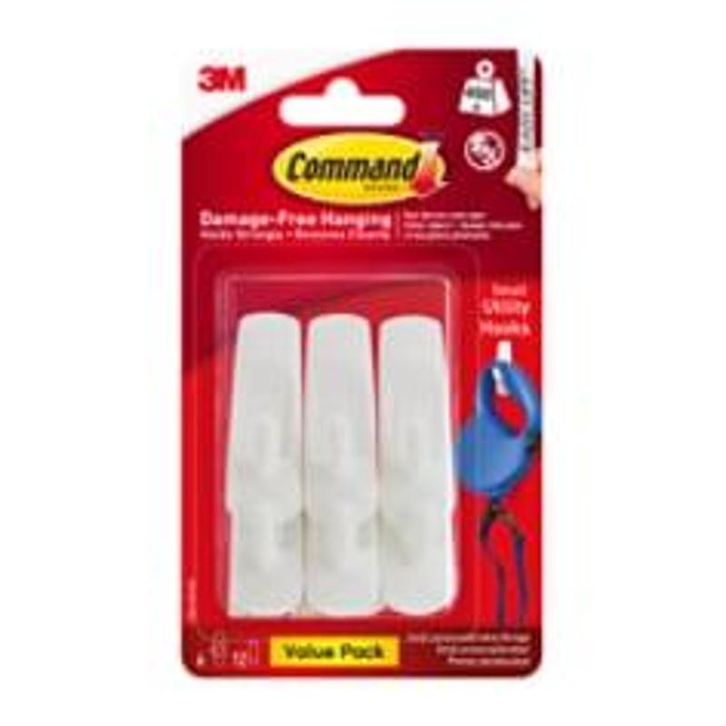 Command Damage Free Hanging (6 Small Hooks 6 Mall Strips) 17002