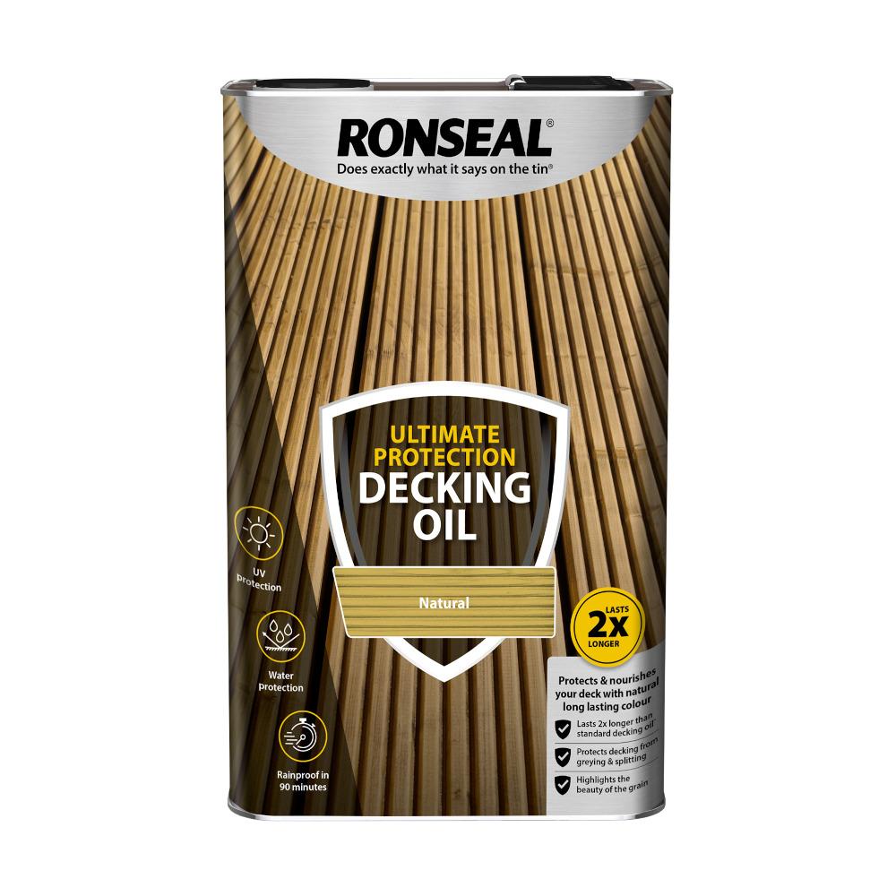 Ronseal Ultimate Protection Decking Oil Natural 5L