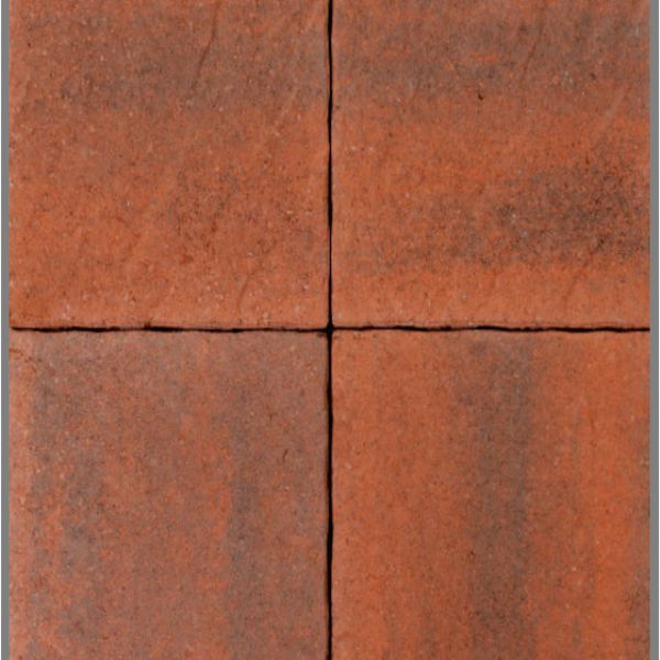 Barleystone Paving Slab 400 X 400 X 40mm Rowan - Each- Red