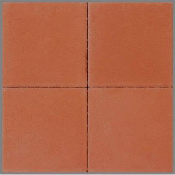 Barleystone Paving Slab 400 X 400 X 40mm Brinde - Each- Red/Black