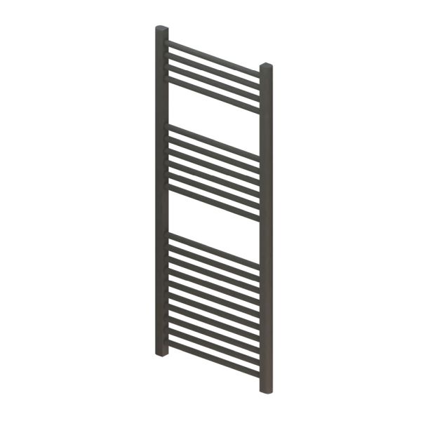 Eastbrook Wingrave Anthracite Straight Towel Radiator 1200 X 500mm