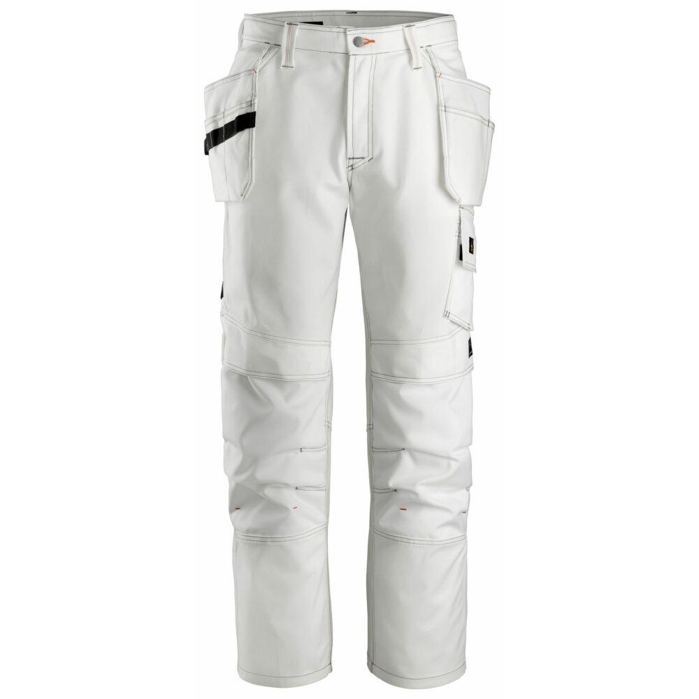 Snickers - Painter's Holster Pockets Trousers - WhiteWhite