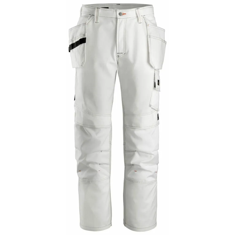 Snickers - Painter's Holster Pockets Trousers - WhiteWhite