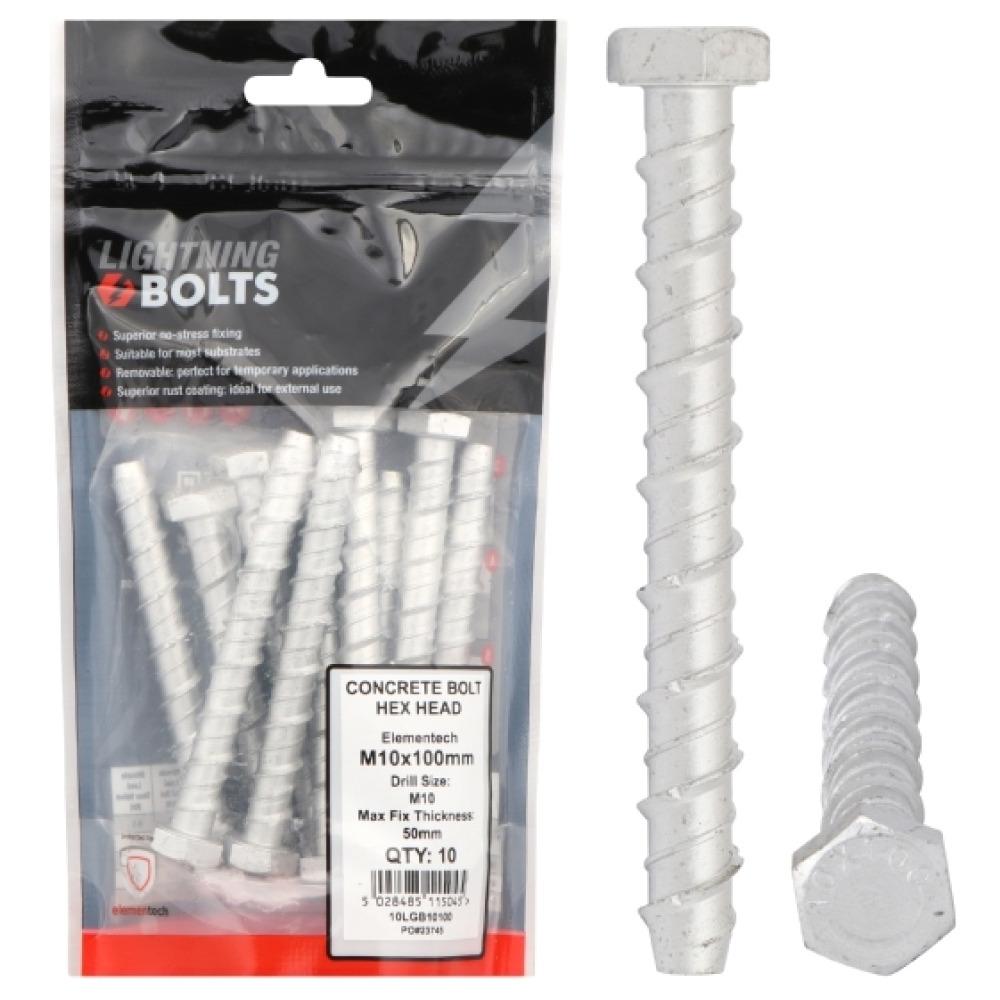 Forgefix Prepack Lightning Bolt M8X75mm (Bag10)