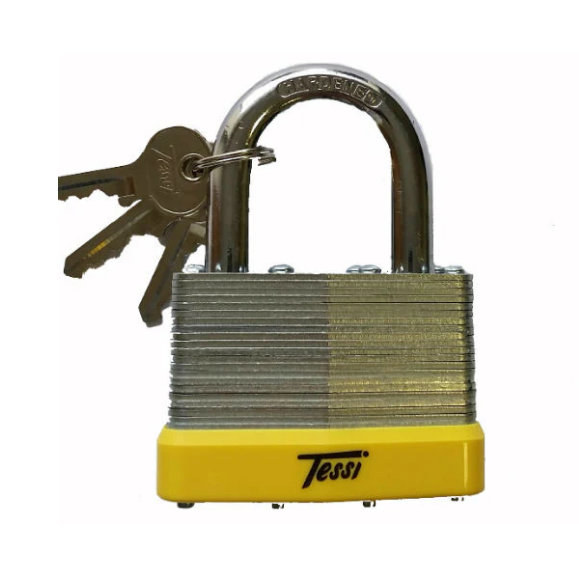 Tessi Laminateed Steel Padlock 50mm