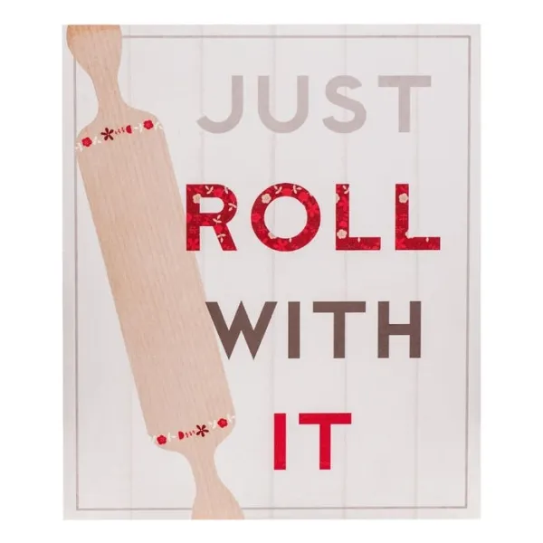 Wall Plaque Just Roll With It