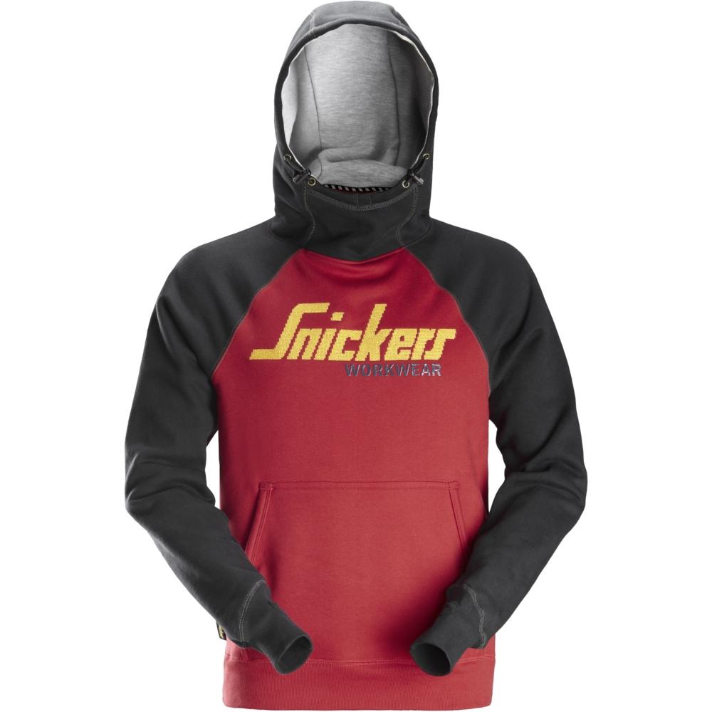 Snickers - Logo Hoodie - Chili RedBlack