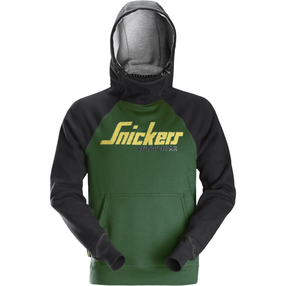 Snickers - Logo Hoodie - Forest GreenBlack