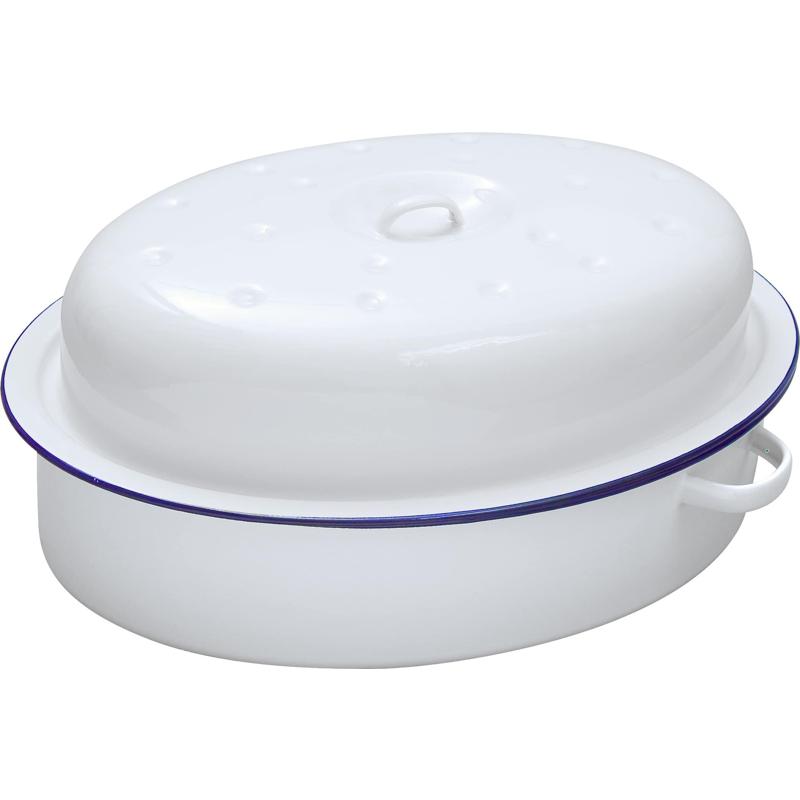 30 cm Oval Enamel Roaster (6003
