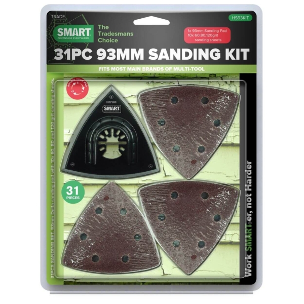 Smart 93mm Trade 31Pce Sanding Kit