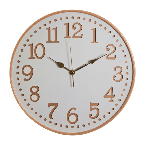 Vitus Wall Clock - White Wood