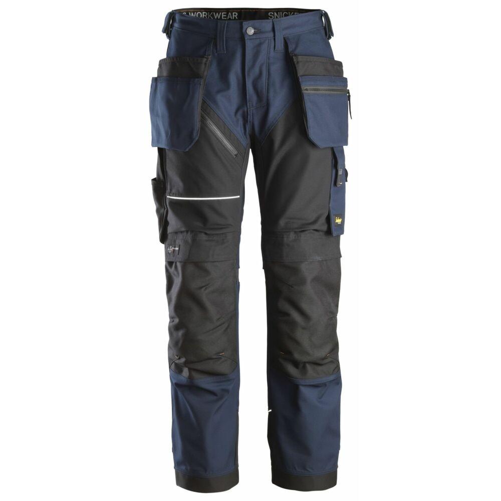 Snickers - Ruffwork, Canvas+ Work Trousers+ Holster Pockets - NavyBlack
