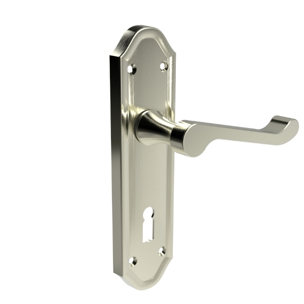 Basta Sherbourne Satin Nickel Sashlock Lever On Plate