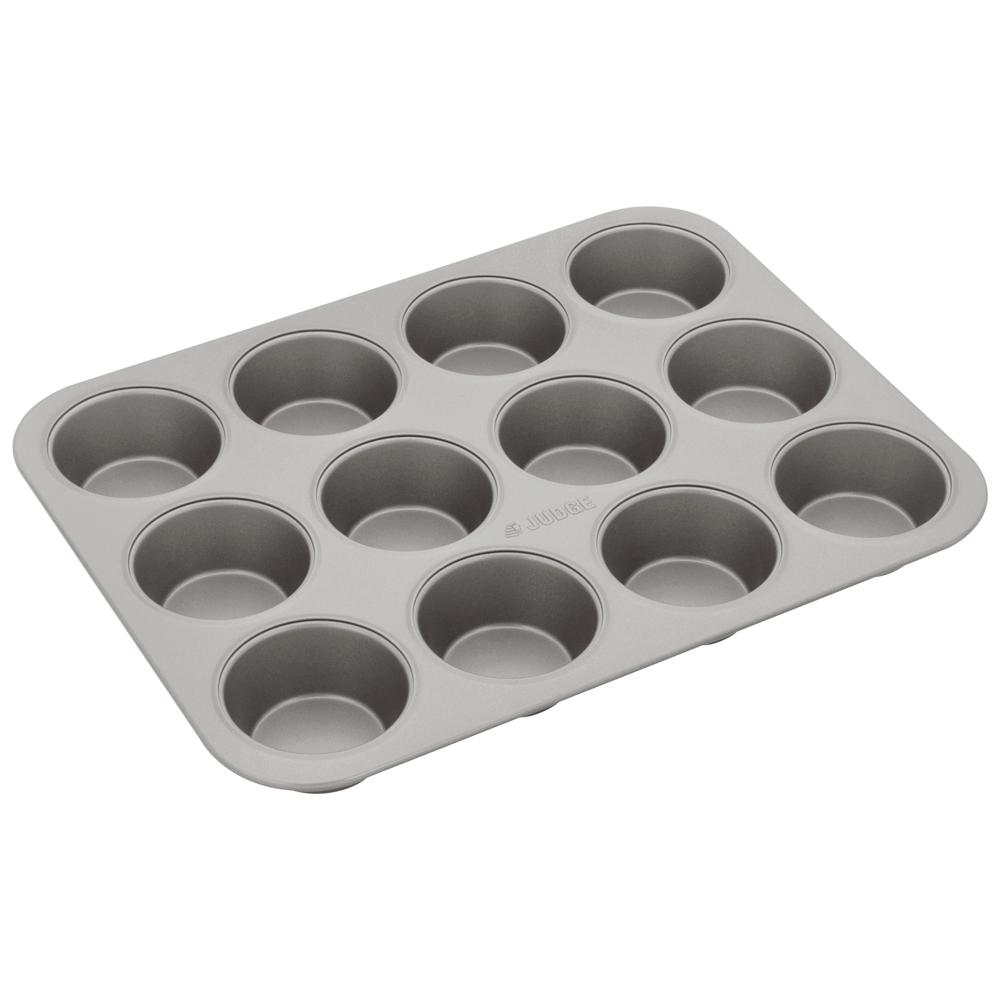 Judge Bakeware, 12 Cup Cupcake/Muffin Tin, Cup Size 7 X 3cm, Non-Stick