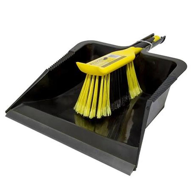 Heavy Duty Bulldozer Dustpan & Brush Set