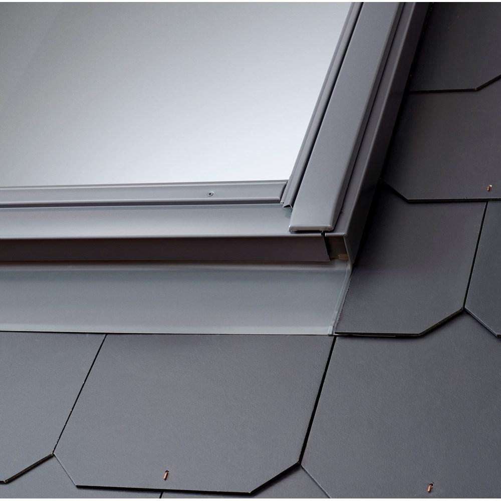 Velux Edl Ck02 0000 Slate Flashing 550mm X 780mm - Grey Powder Coated Aluminium