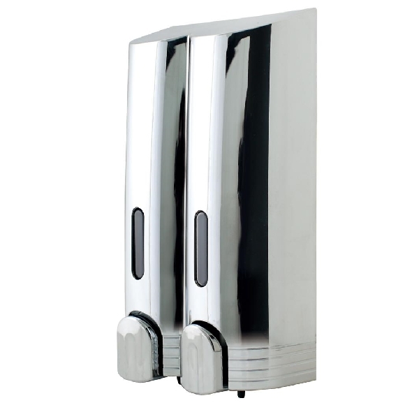 Euroshowers Tall Chrome Double Dispenser