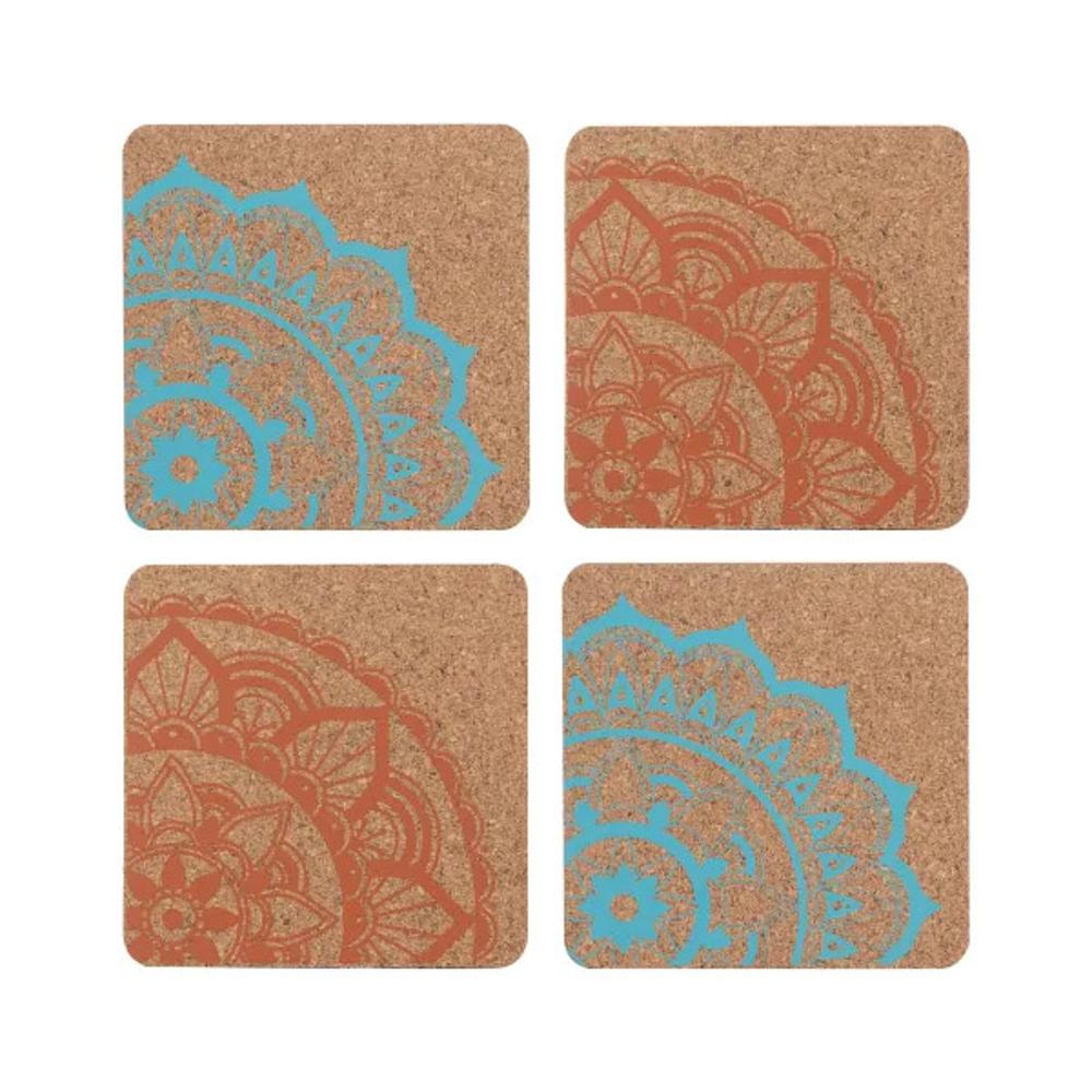 Typhoon World Foods Set Of 4 Cork Coasters