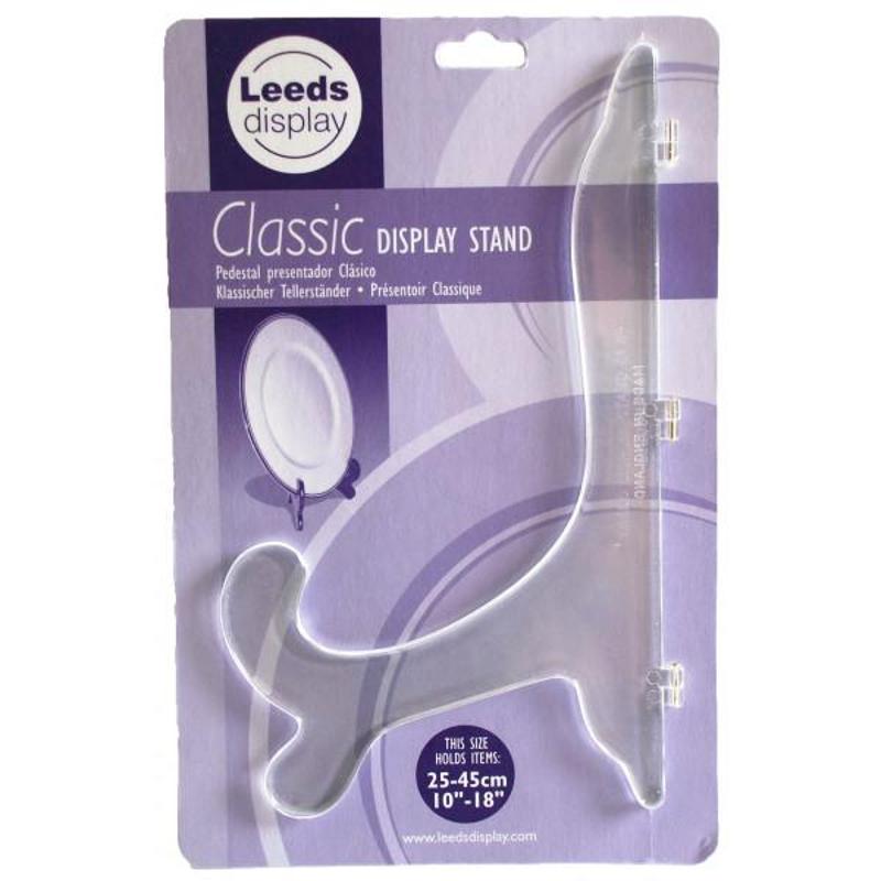 Leeds Display Classic Display Stand 25-45cm/10-18 Inch Clear