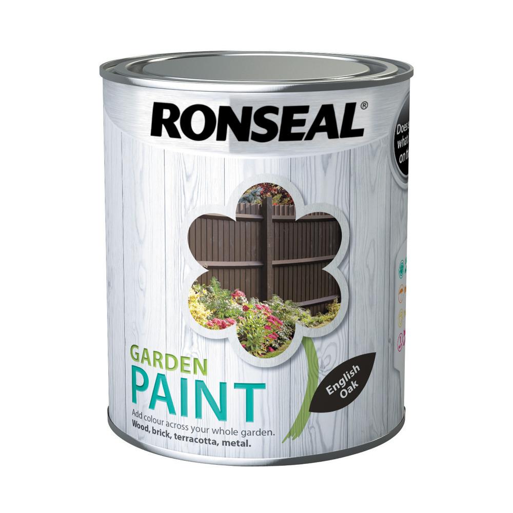 Ronseal Garden Paint English Oak 750ml