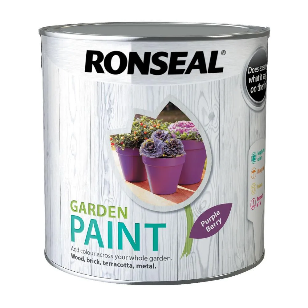 Ronseal Garden Paint Purple Berry 2.5L