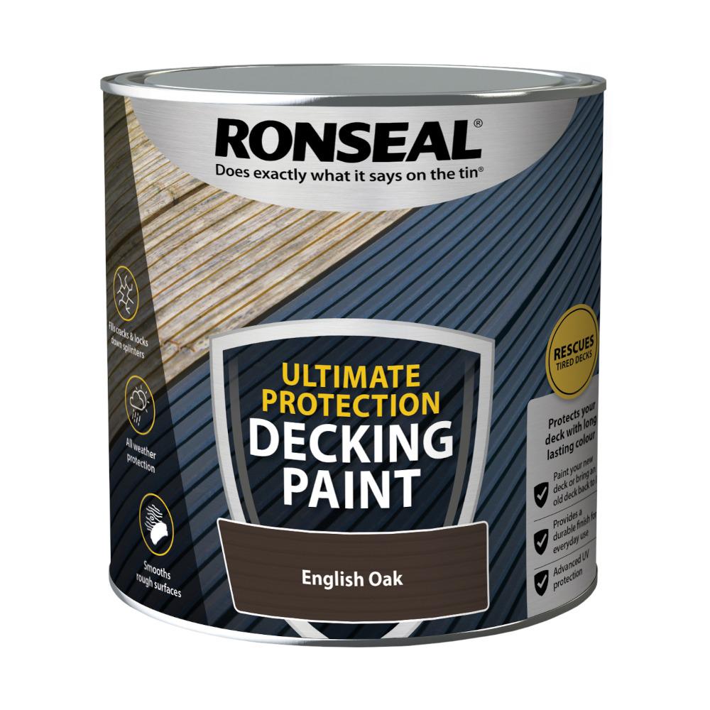 Ronseal Ultimate Protection Decking Paint English Oak 2.5L