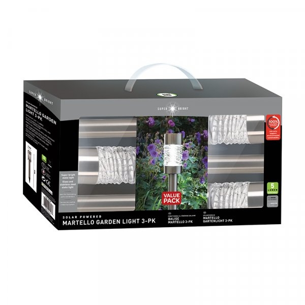 Martello - Stainless Steel - 3Pc Carry Pack Display 5L