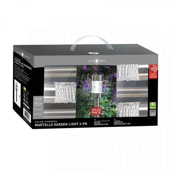 Martello - Stainless Steel - 3Pc Carry Pack Display 5L