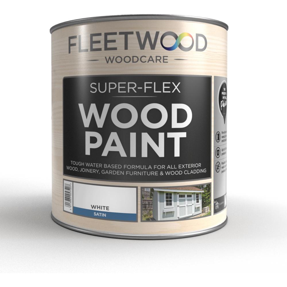 Fleetwood 1L Super Flex Wood Paint Brilliant White