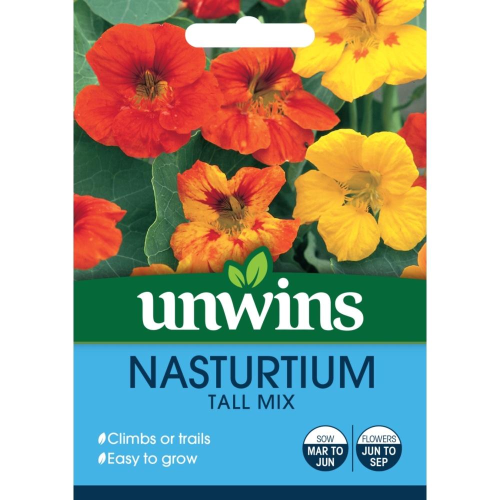 Unwins Nasturtium Tall Mix