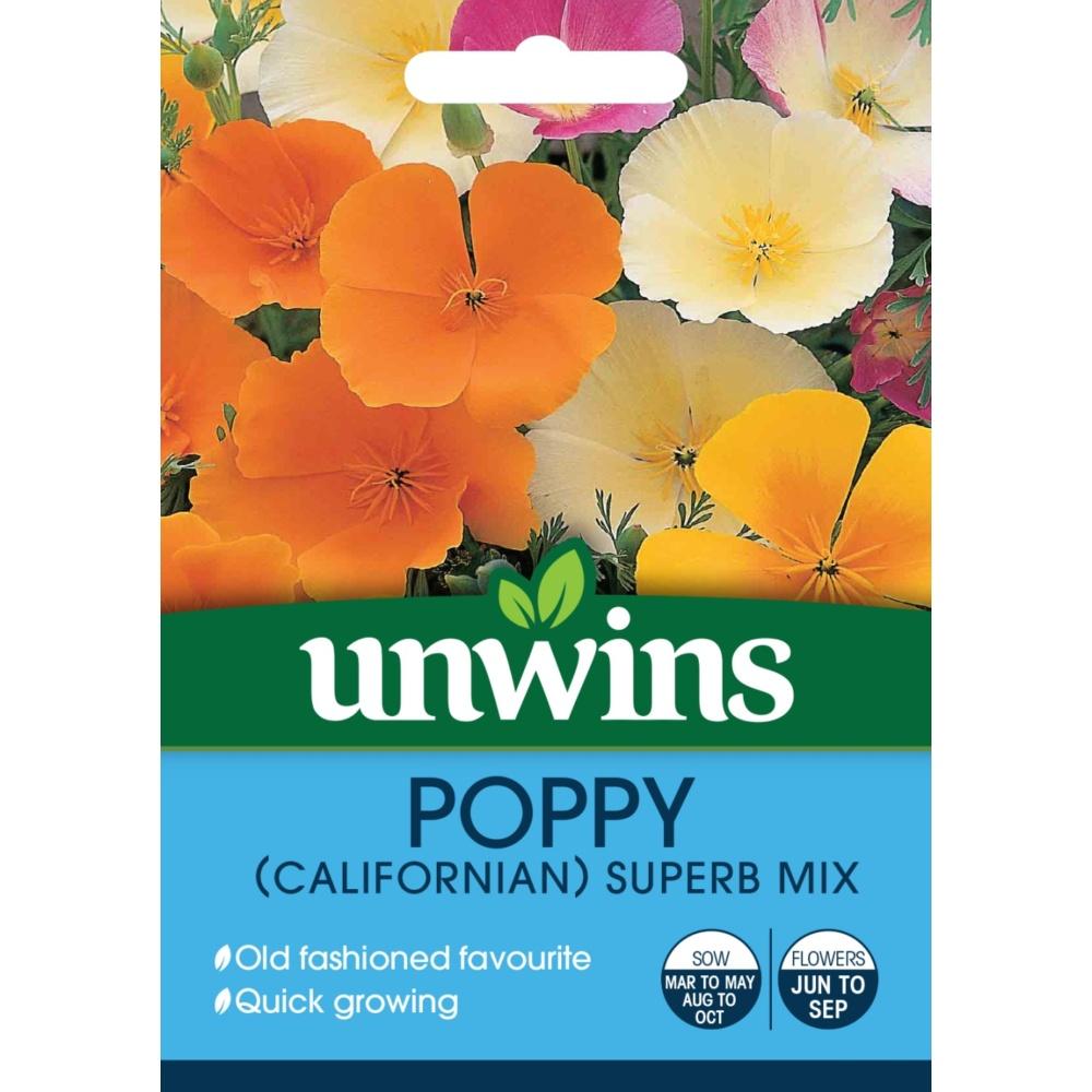 Unwins Poppy (Californian) Superb Mix