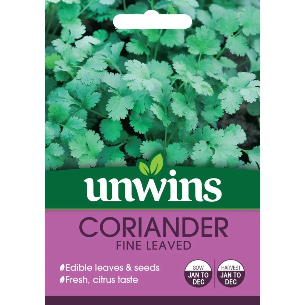 Unwins Herb Coriander Fine Leaved