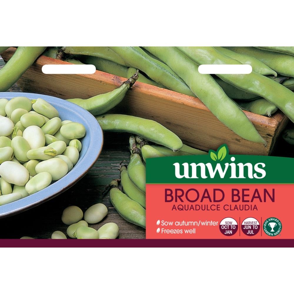 Unwins Broad Bean Aquadulce Claudia