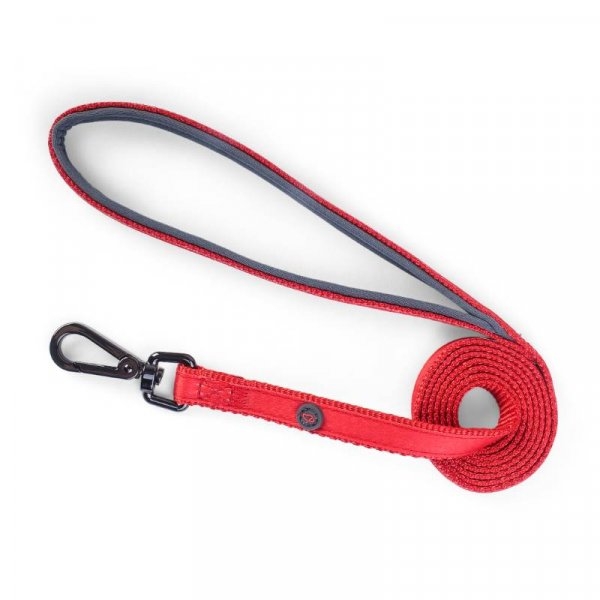 Uber-Activ Red Padded Dog Lead - L