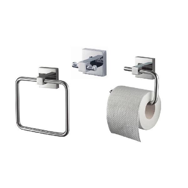 Mezzo 3 Pce Gift Set (Hook Roll Holder Towel Ring)