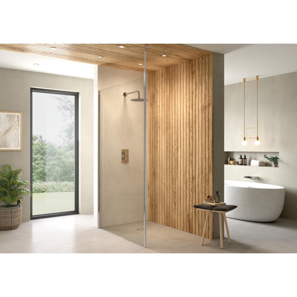 Ayo Origin 8mm Wet Room Panel 900mm