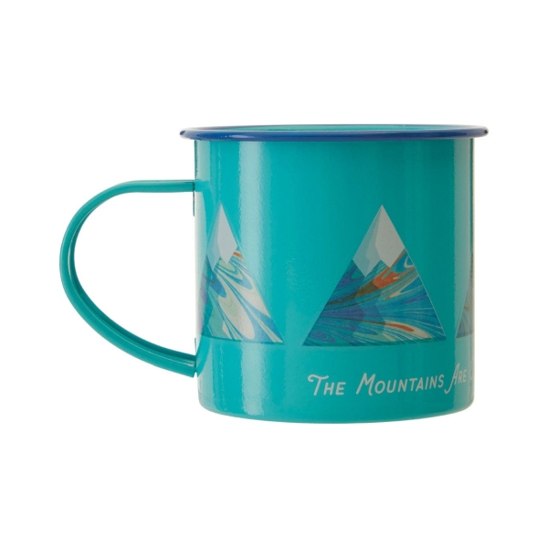 Mino Mountain Design Enamel Mug