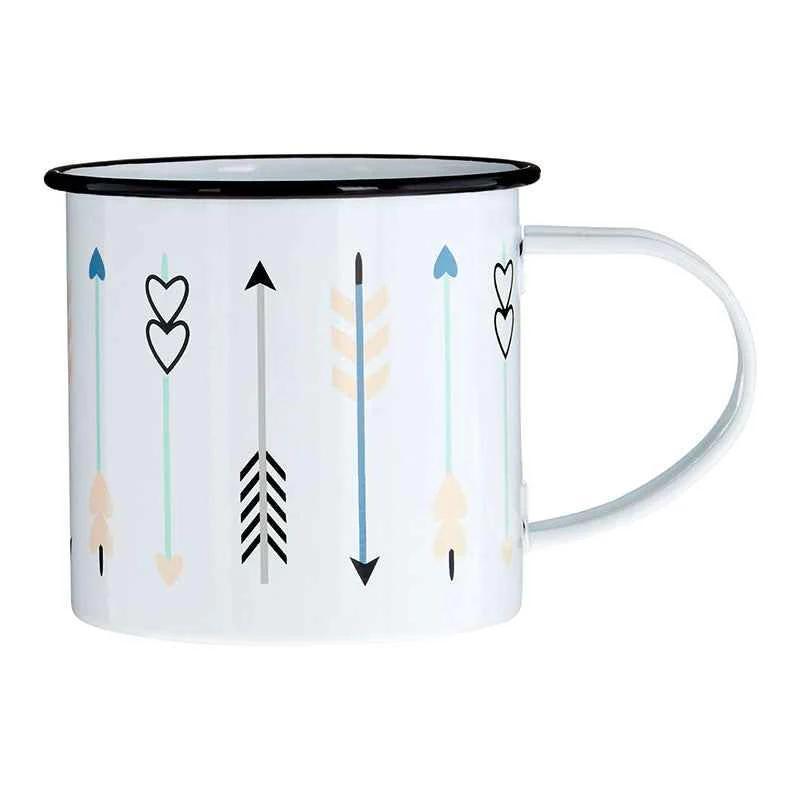 350Ml Arrows Tin Mug