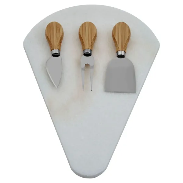White Marble Fan Shape Cheese Board