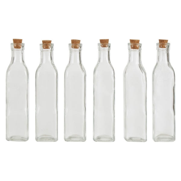 Tromso 6Pcs Large Glass Bottles
