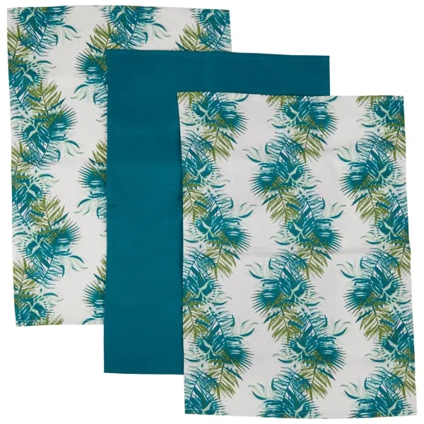 Winter Palm S/3 Tea Towels