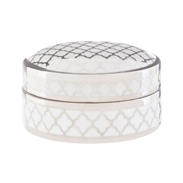 Renne Small White/Silver Ceram