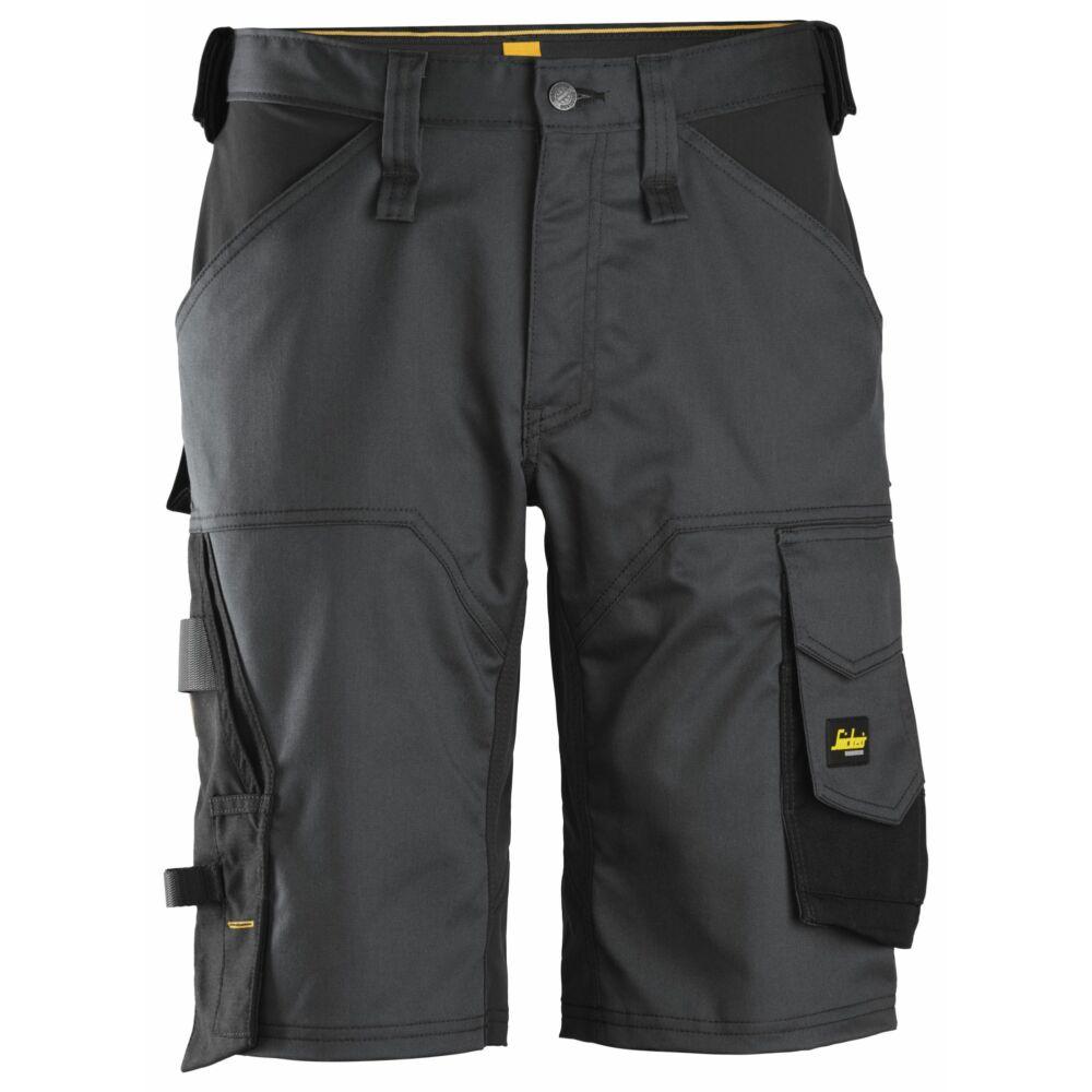 Snickers - Allroundwork, Stretch Loose Fit Work Shorts - Steel GreyBlack