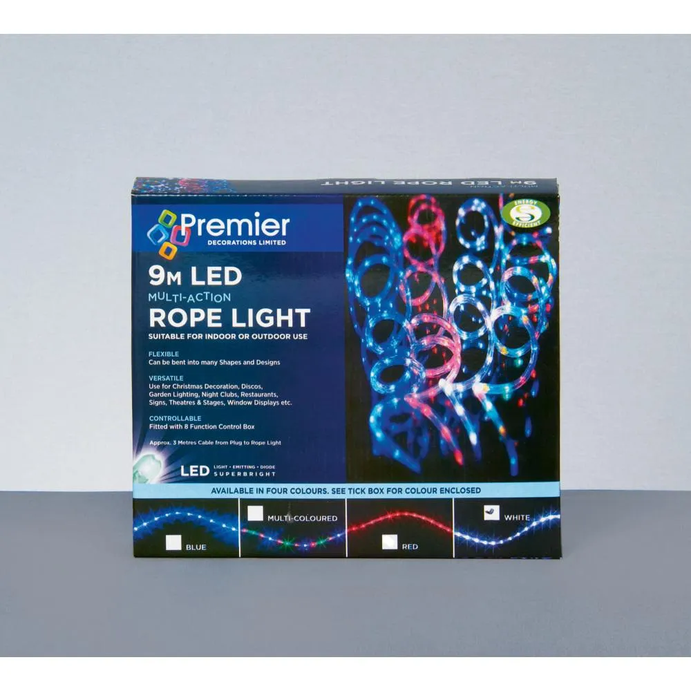 9M Led Multi-Action Rope Light - White