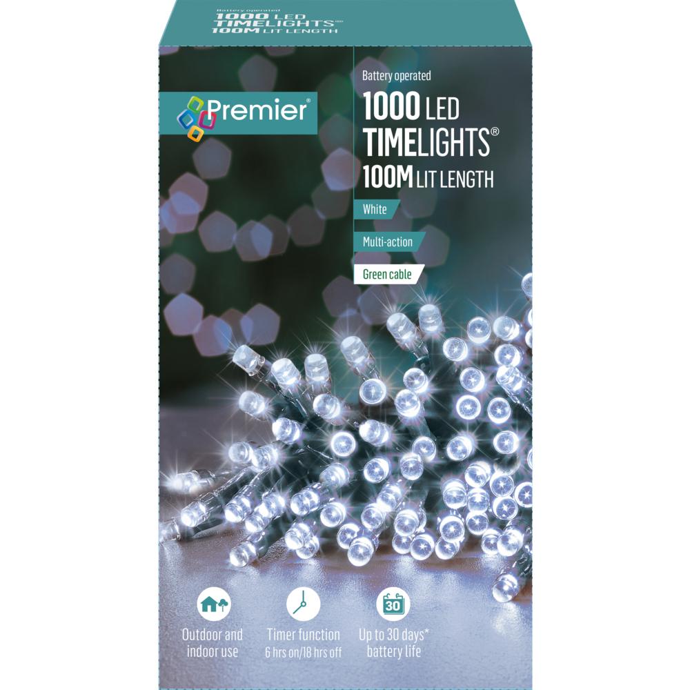1000 Led Timelights - White